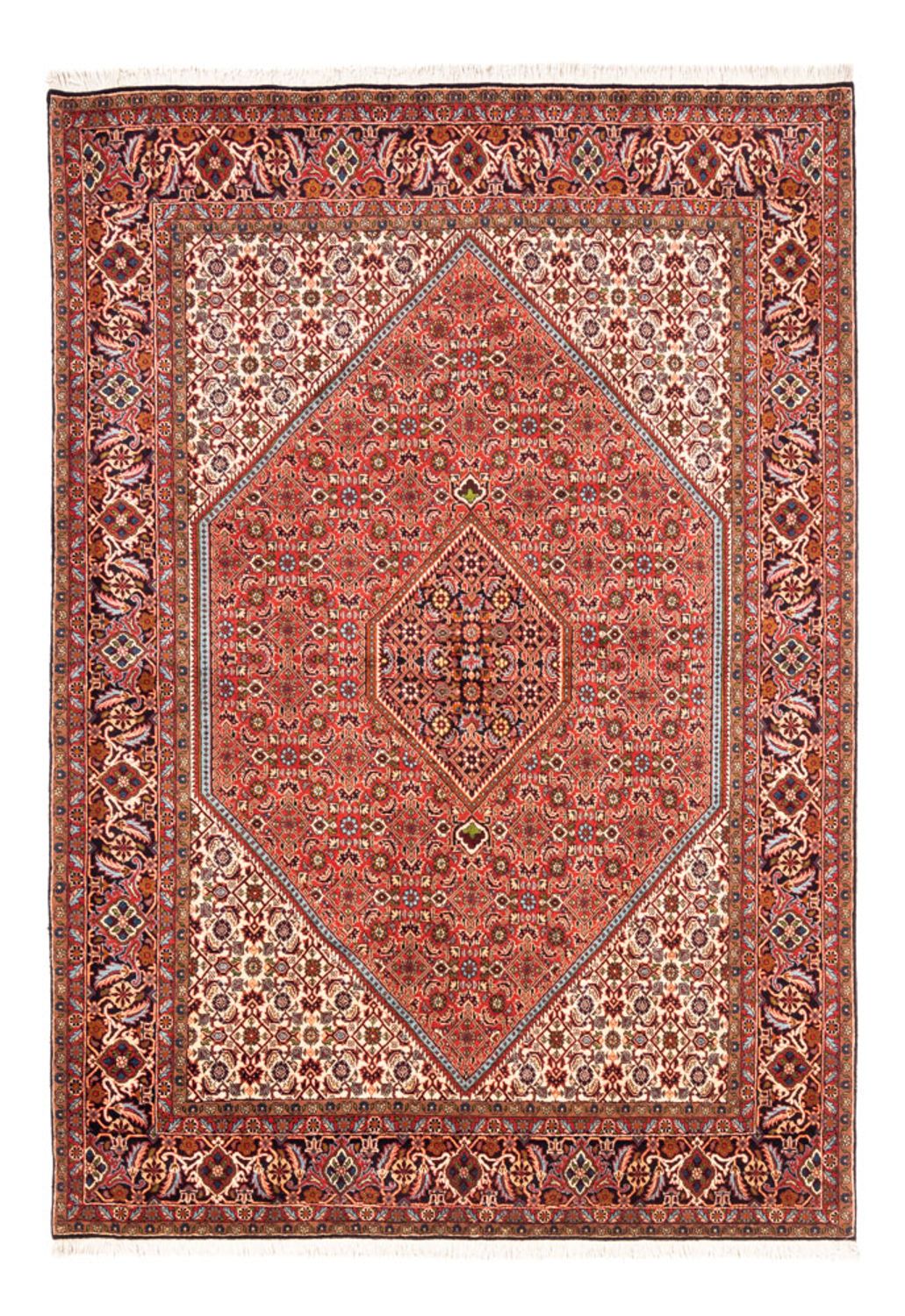 Tapis persan - Bidjar - 253 x 168 cm - rouge