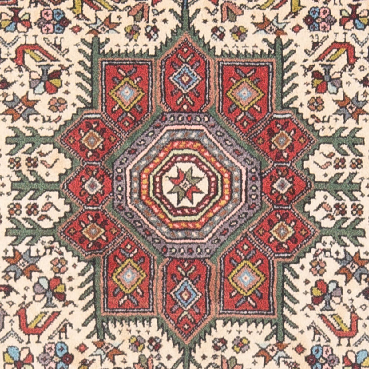 Tapis persan - Nomadic - 126 x 80 cm - crème