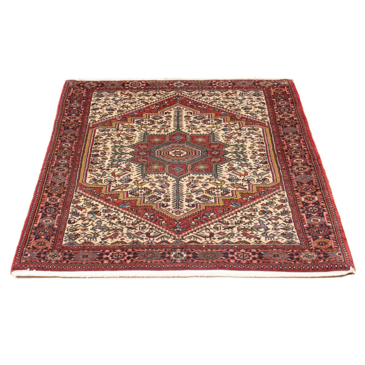 Tapis persan - Nomadic - 126 x 80 cm - crème