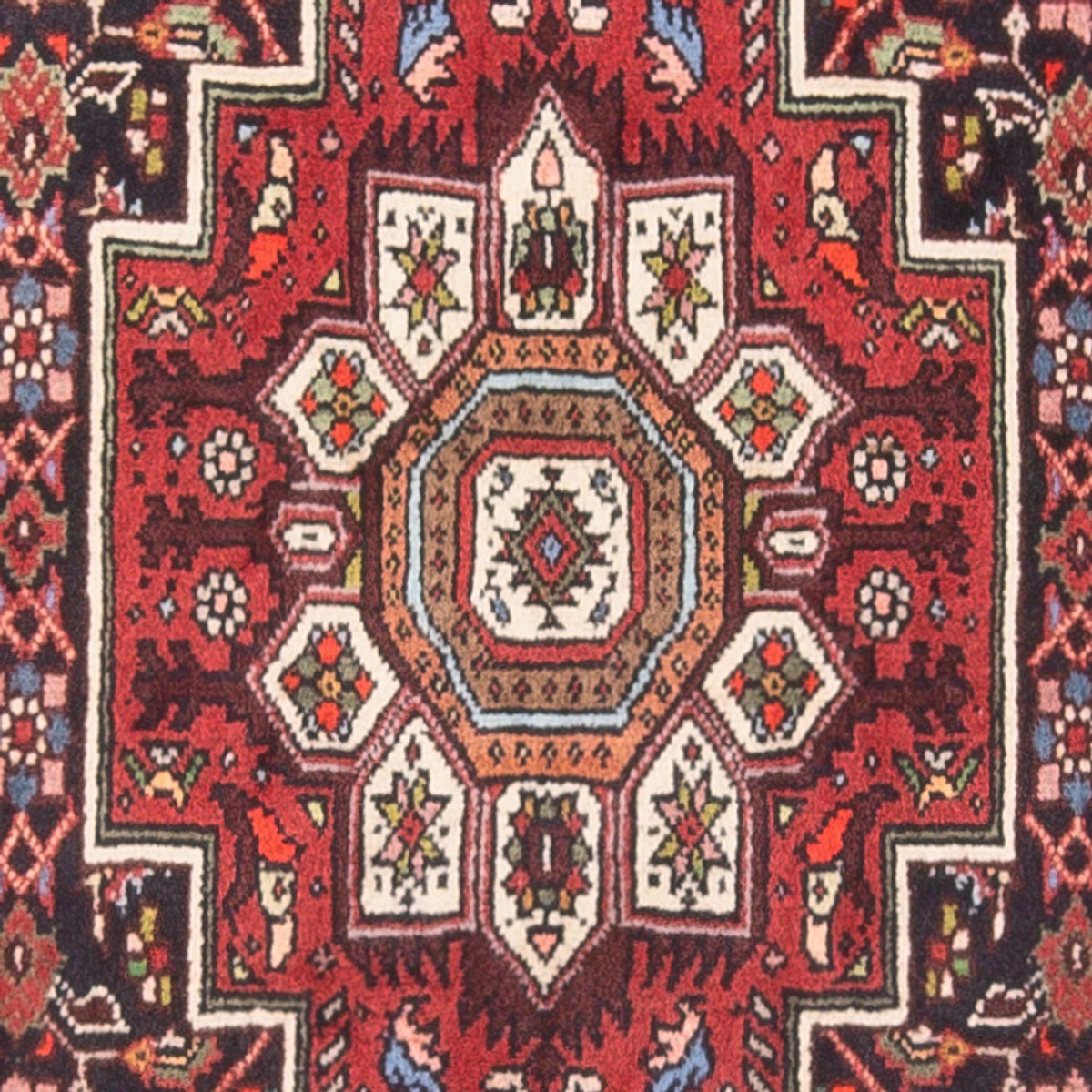 Tapis persan - Nomadic - 132 x 78 cm - rouge clair