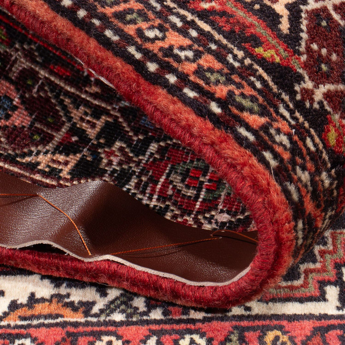 Tapis persan - Nomadic - 132 x 78 cm - rouge clair