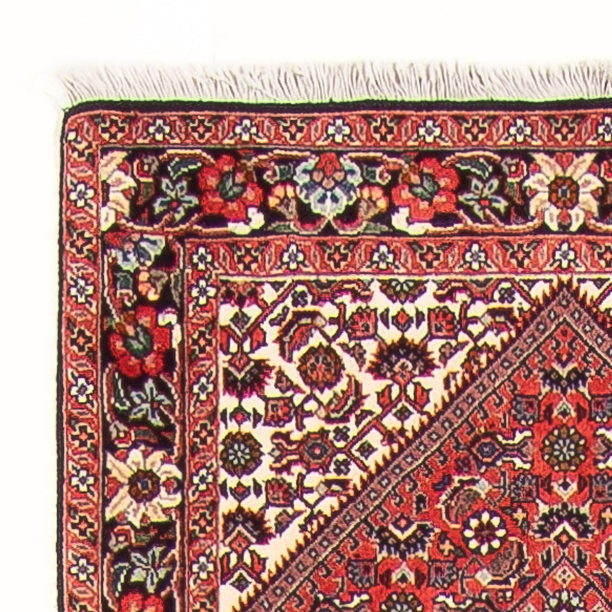 Tapis de couloir Tapis persan - Bidjar - 406 x 65 cm - beige