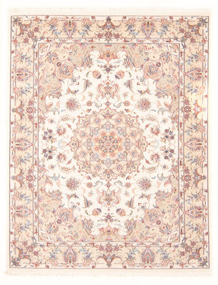 Tapis persan - Tabriz - Royal - 198 x 148 cm - crème