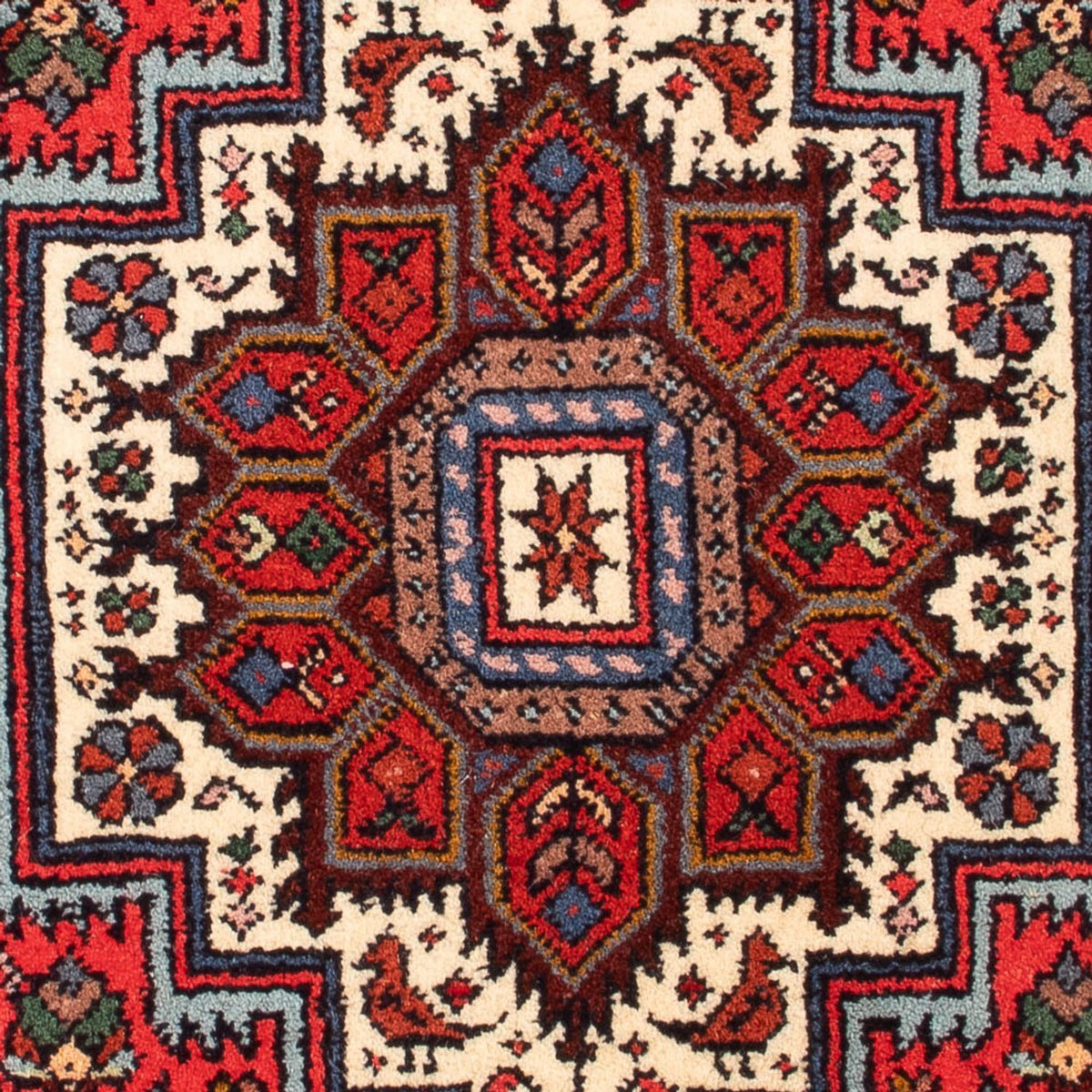 Tapis persan - Nomadic - 91 x 62 cm - rouge