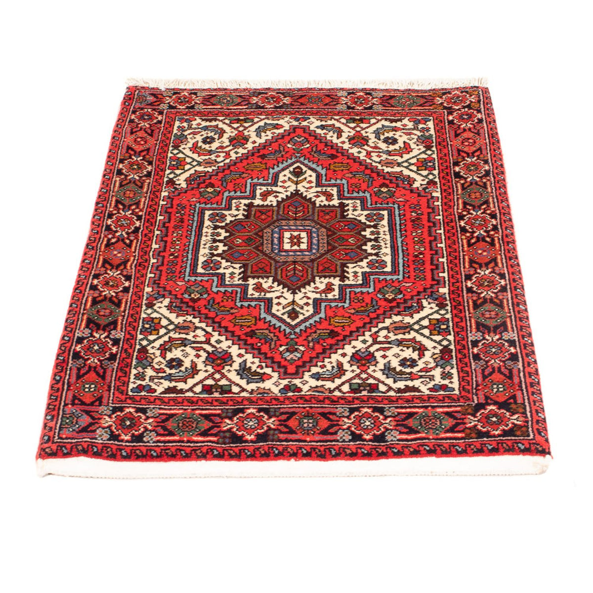 Tapis persan - Nomadic - 91 x 62 cm - rouge