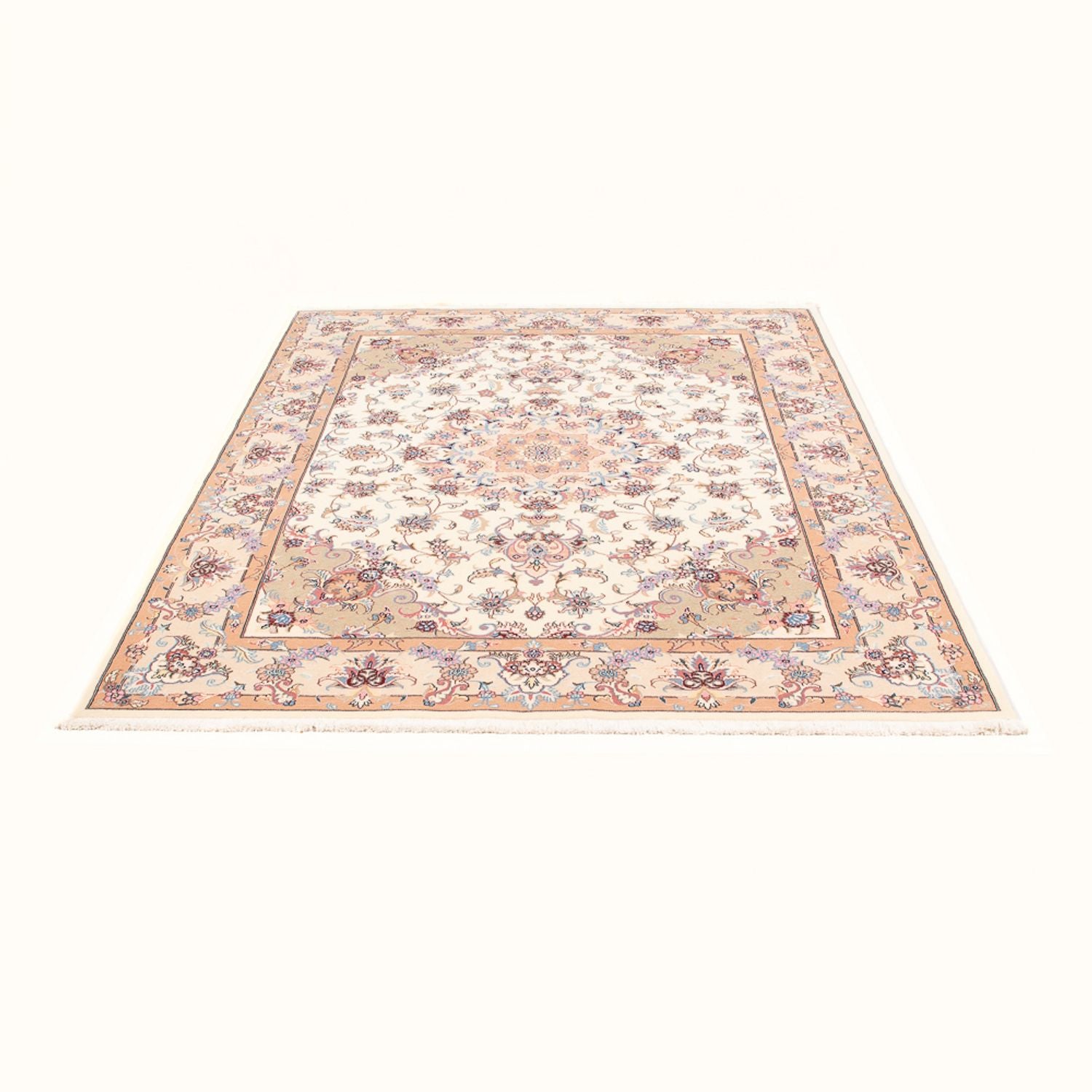 Tapis persan - Tabriz - Royal - 195 x 147 cm - crème
