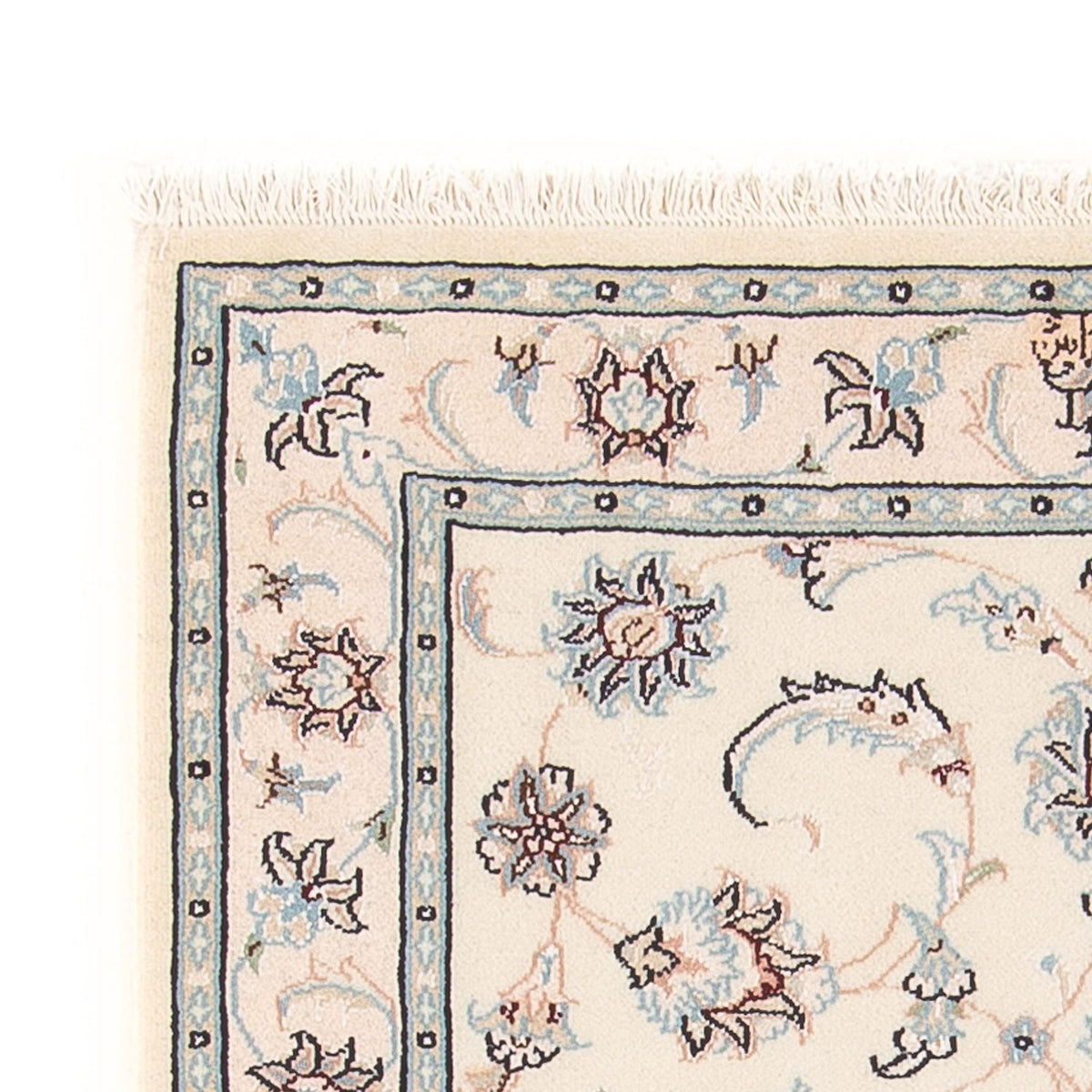 Tapis persan - Nain - Premium - 108 x 80 cm - crème