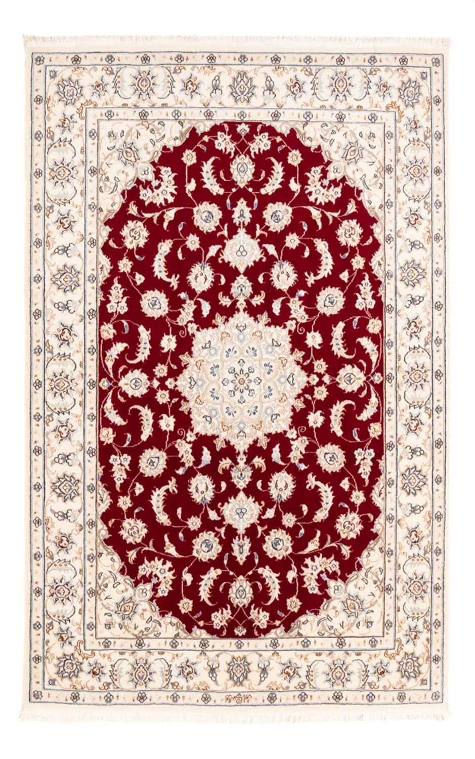 Tapis persan - Nain - Premium - 176 x 117 cm - rouge