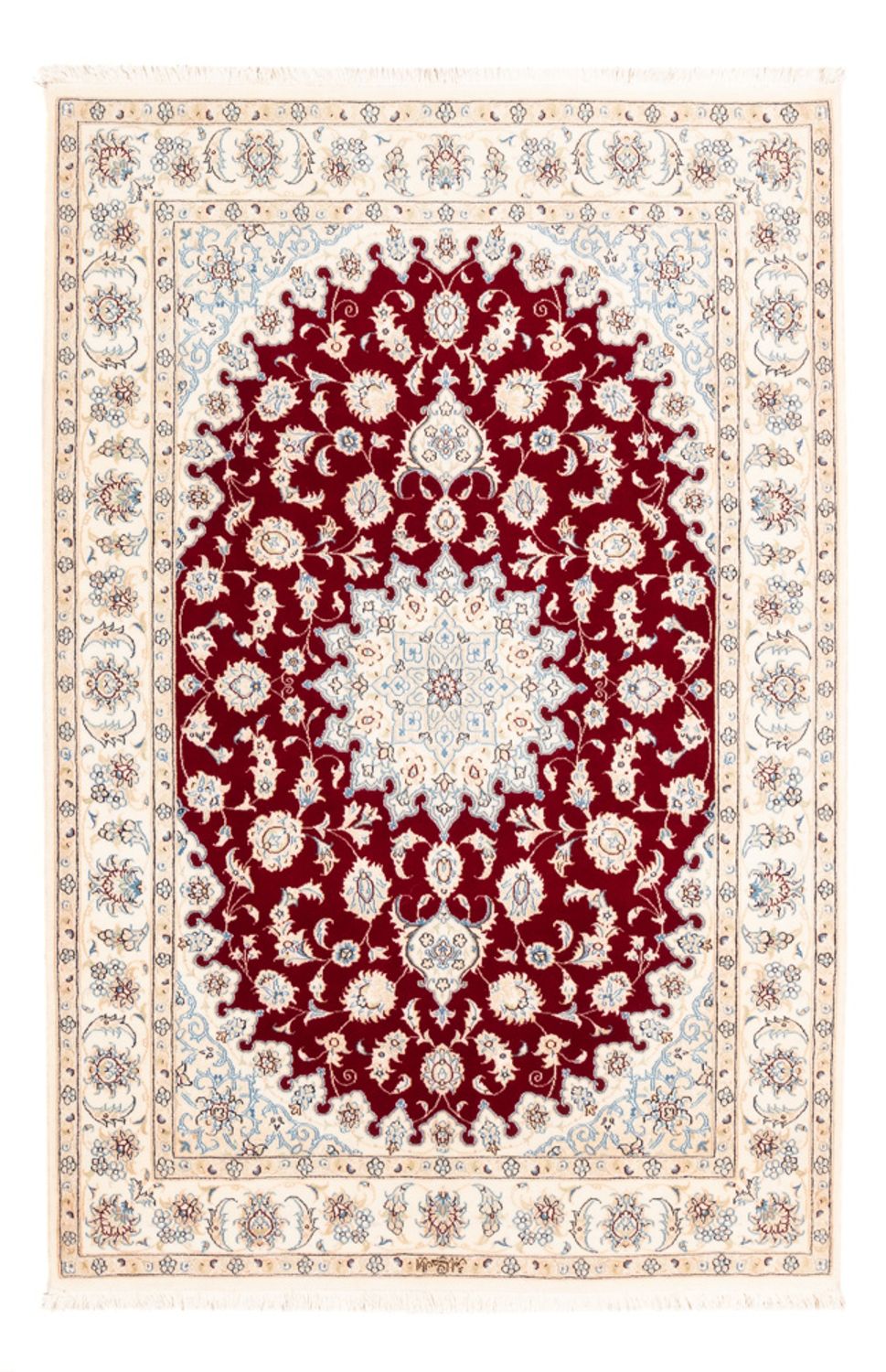 Tapis persan - Nain - Premium - 176 x 119 cm - rouge