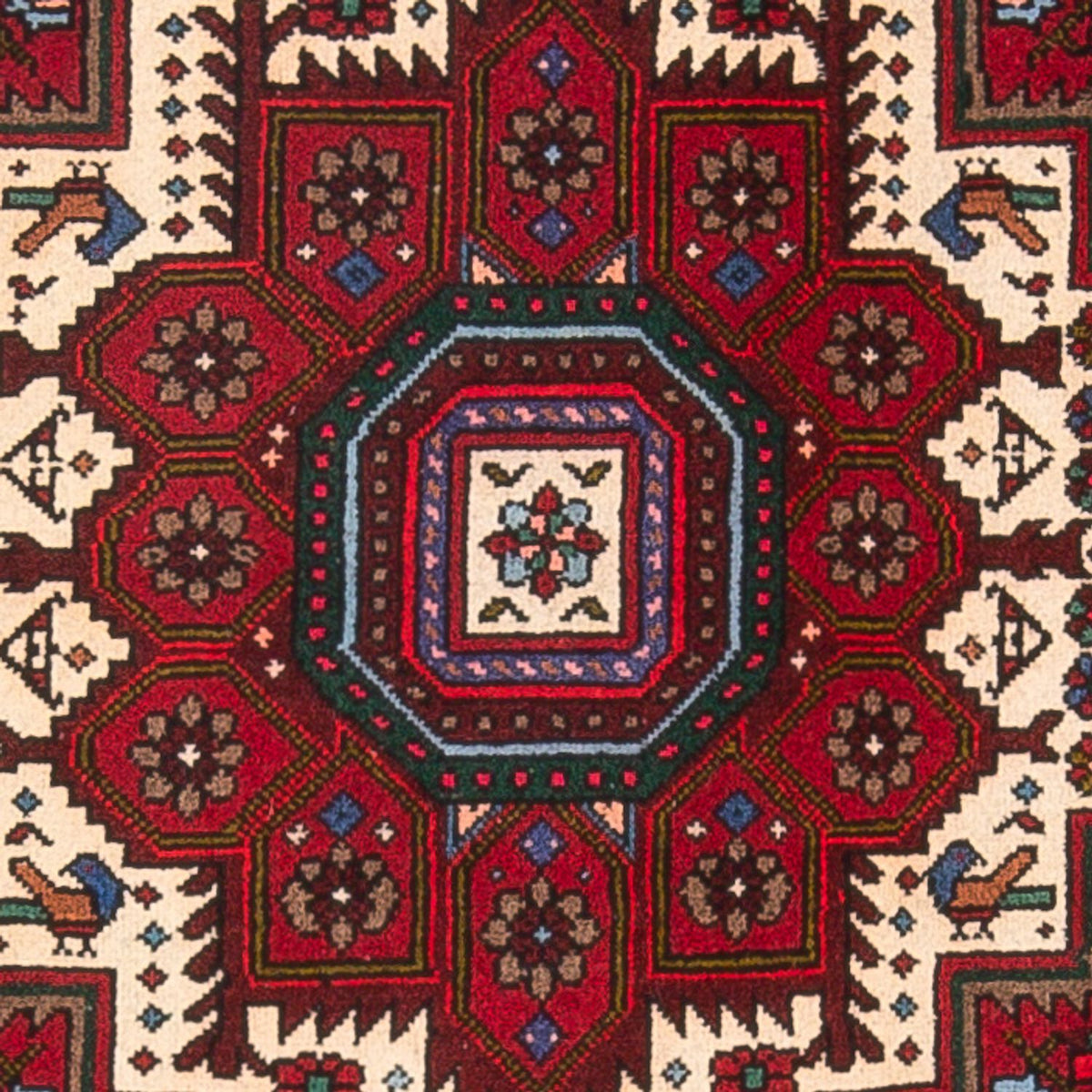 Tapis persan - Nomadic - 122 x 78 cm - crème
