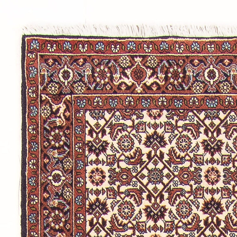 Tapis de couloir Tapis persan - Bidjar - 397 x 85 cm - crème