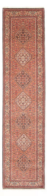 Tapis de couloir Tapis persan - Bidjar - 381 x 89 cm - rouge