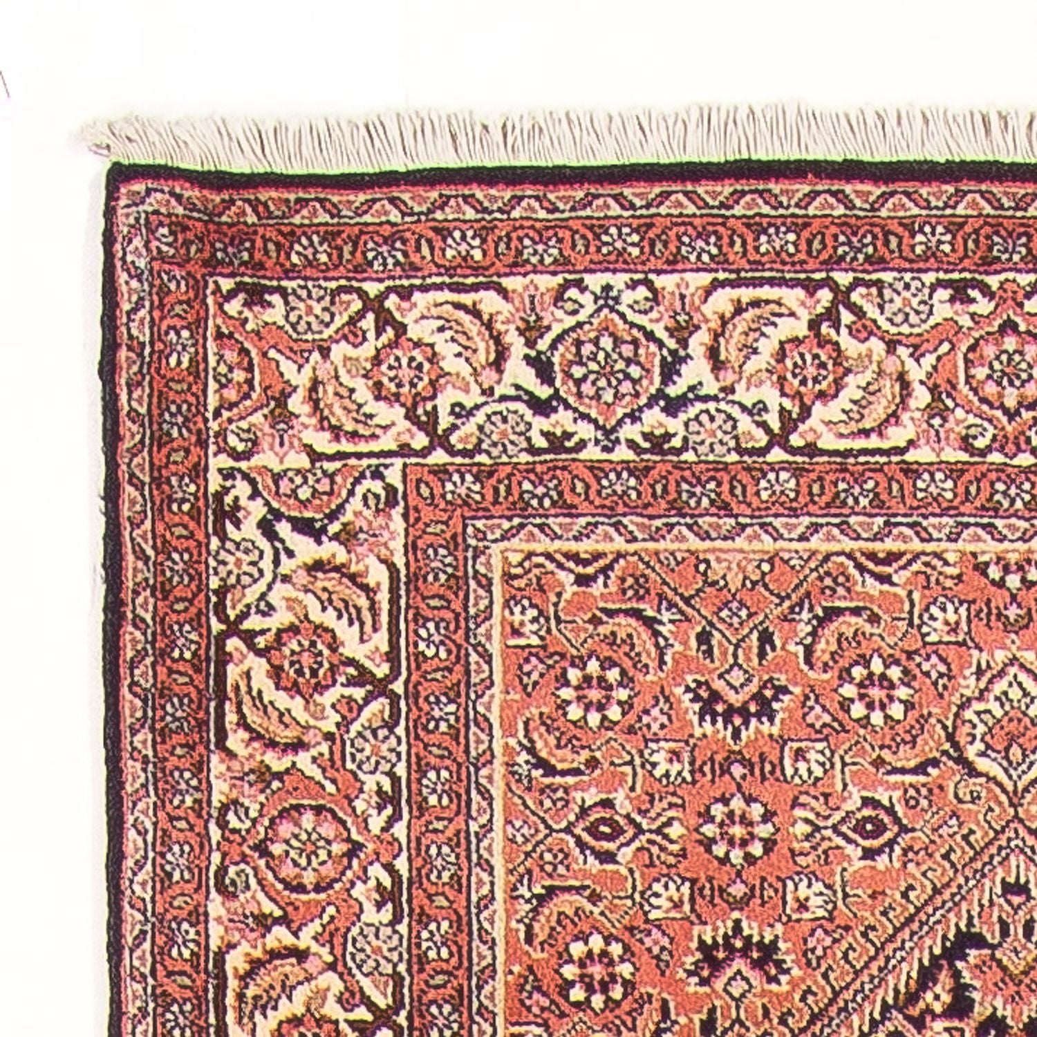 Tapis de couloir Tapis persan - Bidjar - 381 x 89 cm - rouge