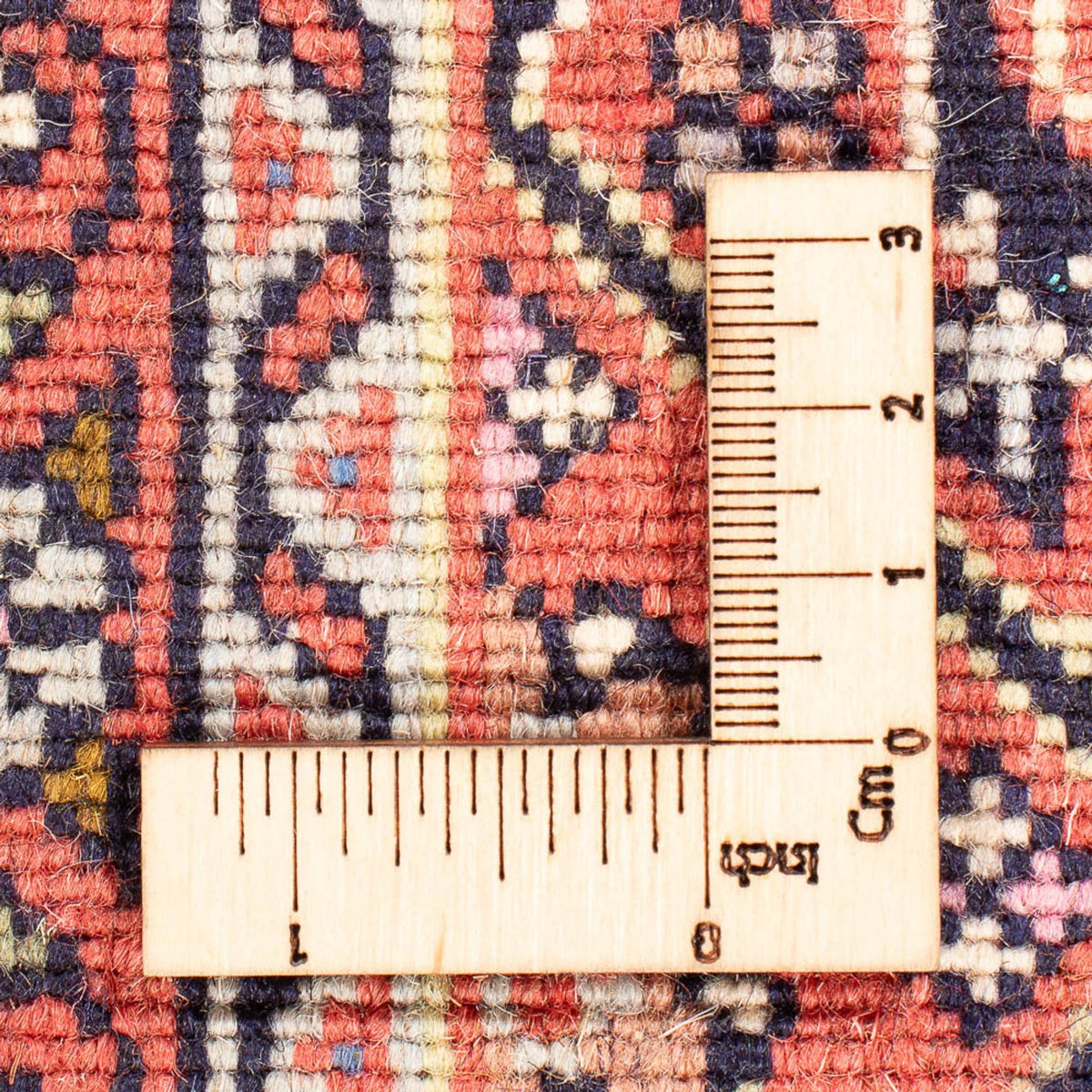 Tapis de couloir Tapis persan - Bidjar - 381 x 89 cm - rouge