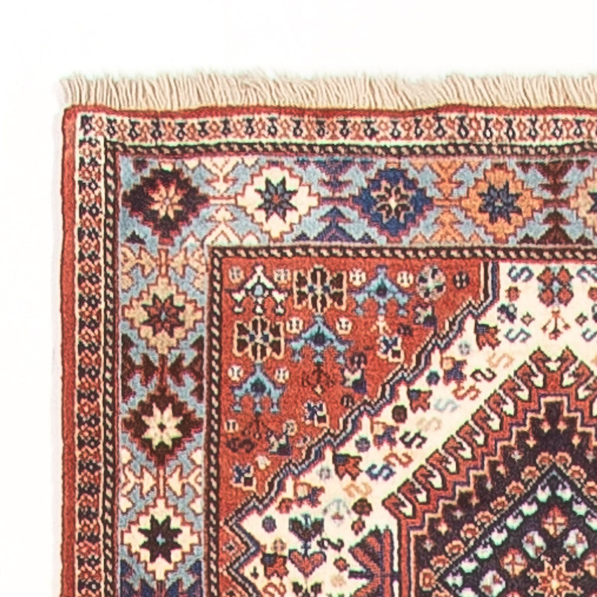 Tapis de couloir Tapis persan - Nomadic - 398 x 82 cm - crème