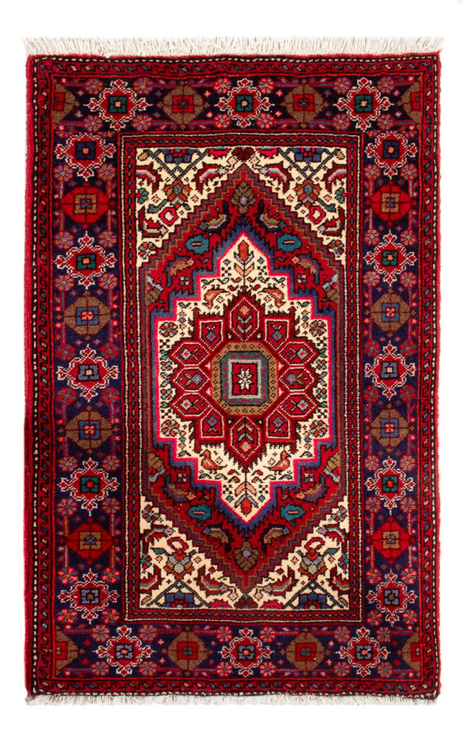 Tapis persan - Nomadic - 80 x 51 cm - rouge