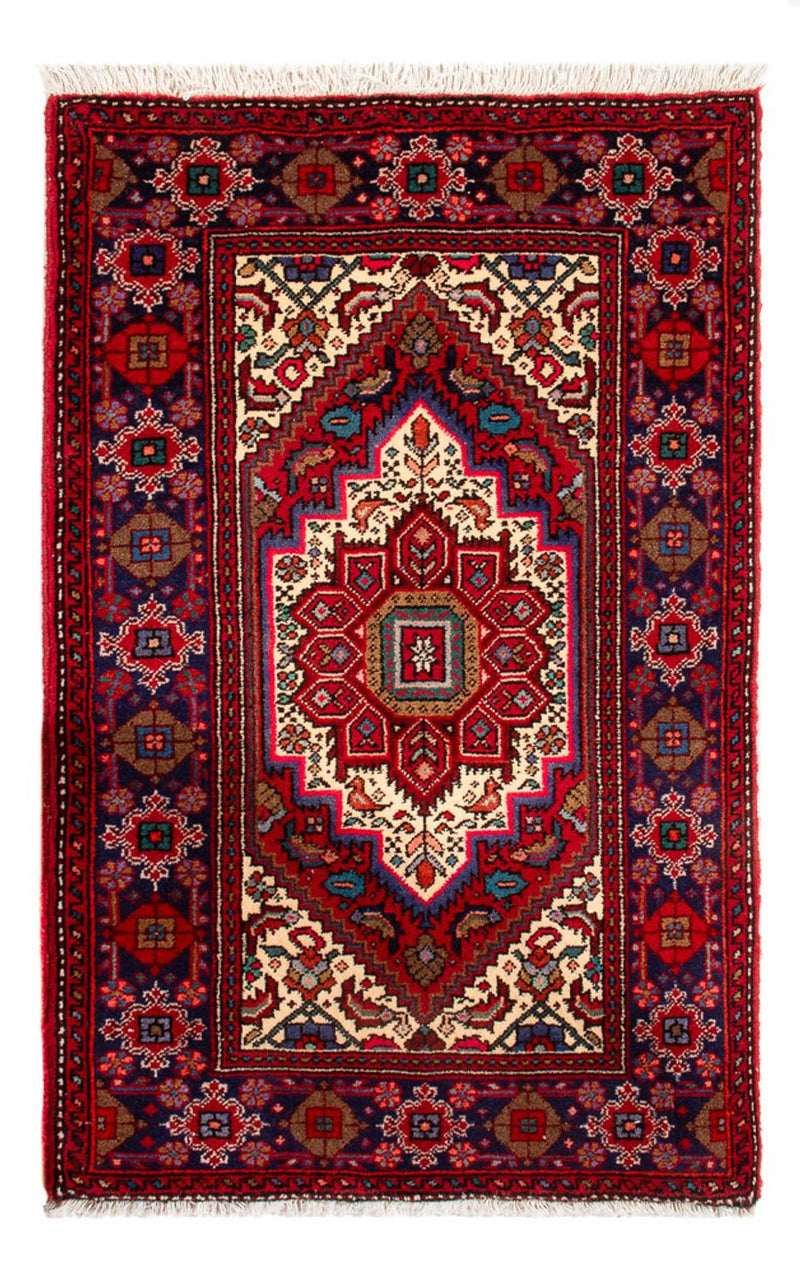 Tapis persan - Nomadic - 80 x 51 cm - rouge