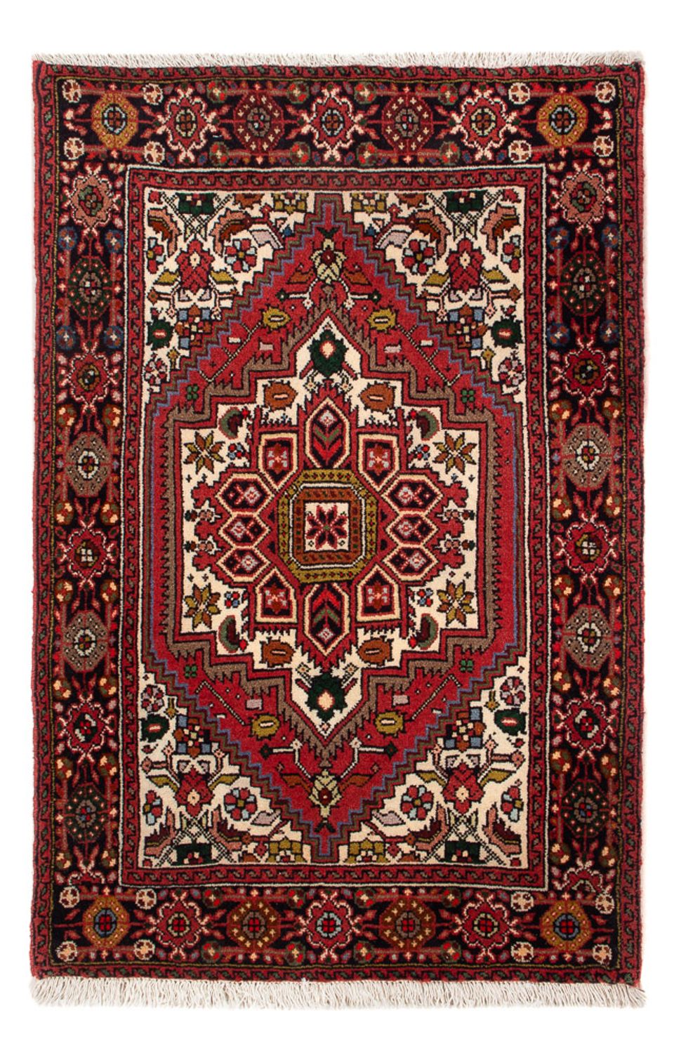 Tapis persan - Nomadic - 90 x 61 cm - rouge