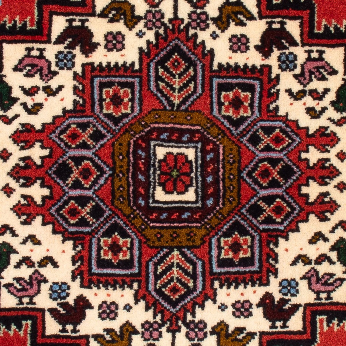 Tapis persan - Nomadic - 90 x 60 cm - rouge