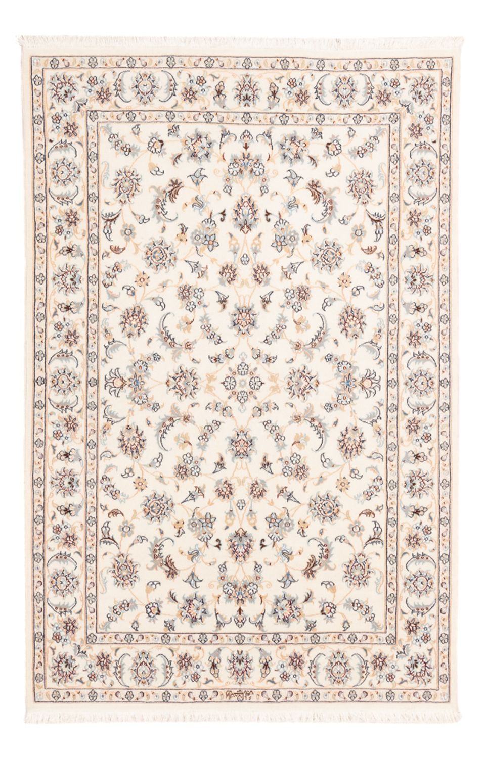 Tapis persan - Nain - Premium - 174 x 120 cm - crème