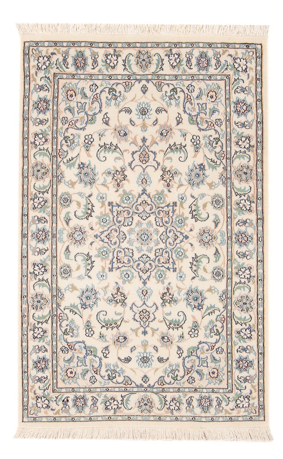 Tapis persan - Nain - Premium - 120 x 75 cm - crème