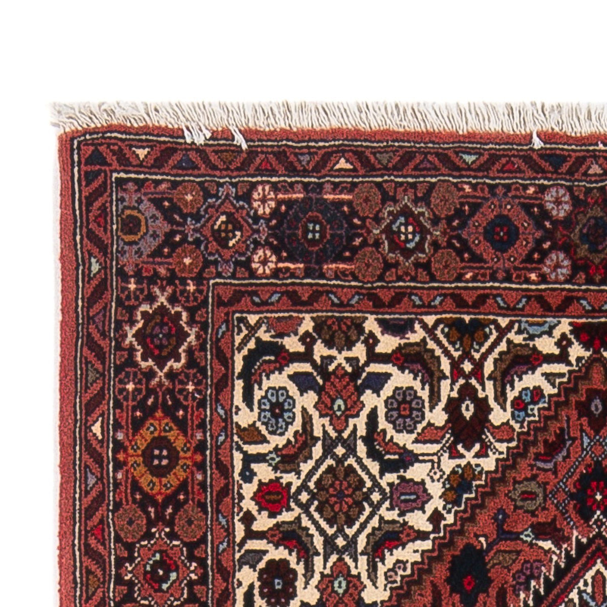 Tapis persan - Nomadic - 126 x 84 cm - rouge foncé