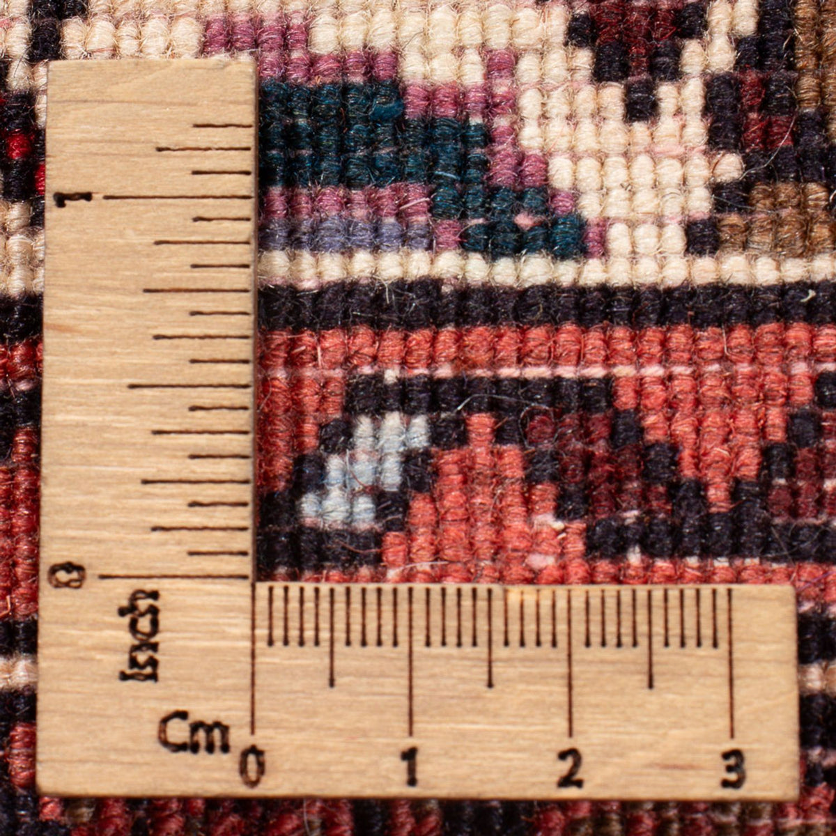 Tapis persan - Nomadic - 126 x 84 cm - rouge foncé