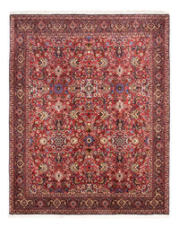 Tapis persan - Bidjar - 246 x 197 cm - rouge bordeaux