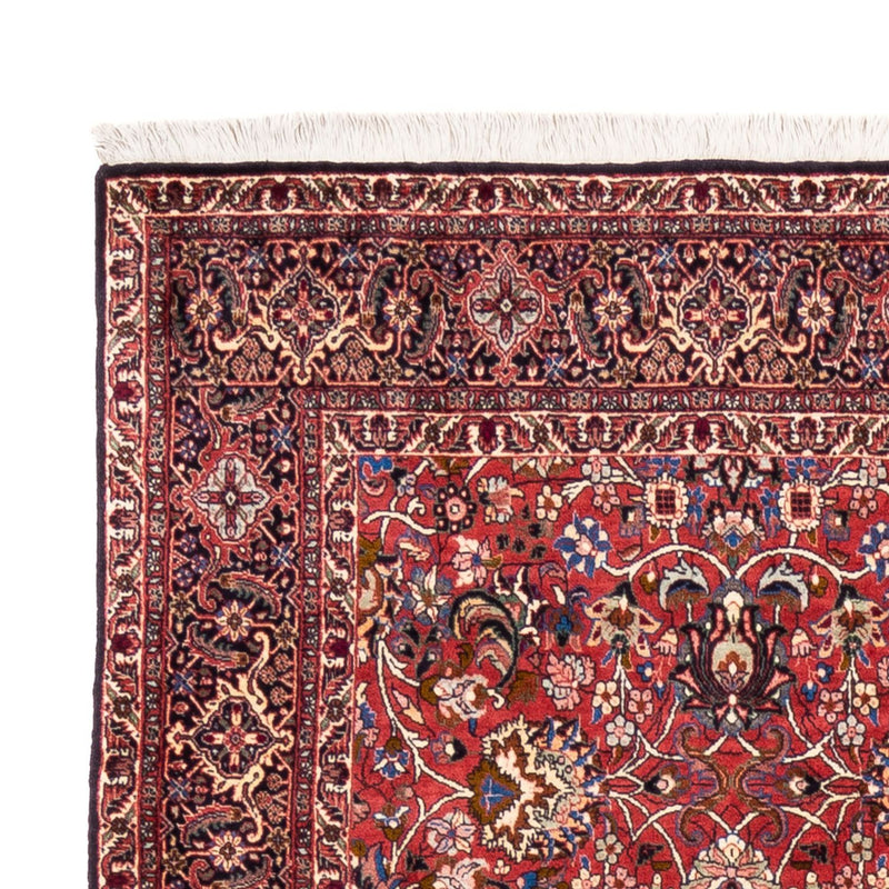 Tapis persan - Bidjar - 246 x 197 cm - rouge bordeaux