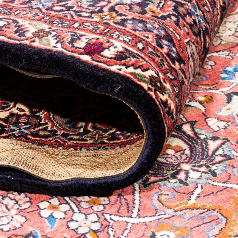 Tapis persan - Bidjar - 246 x 197 cm - rouge bordeaux