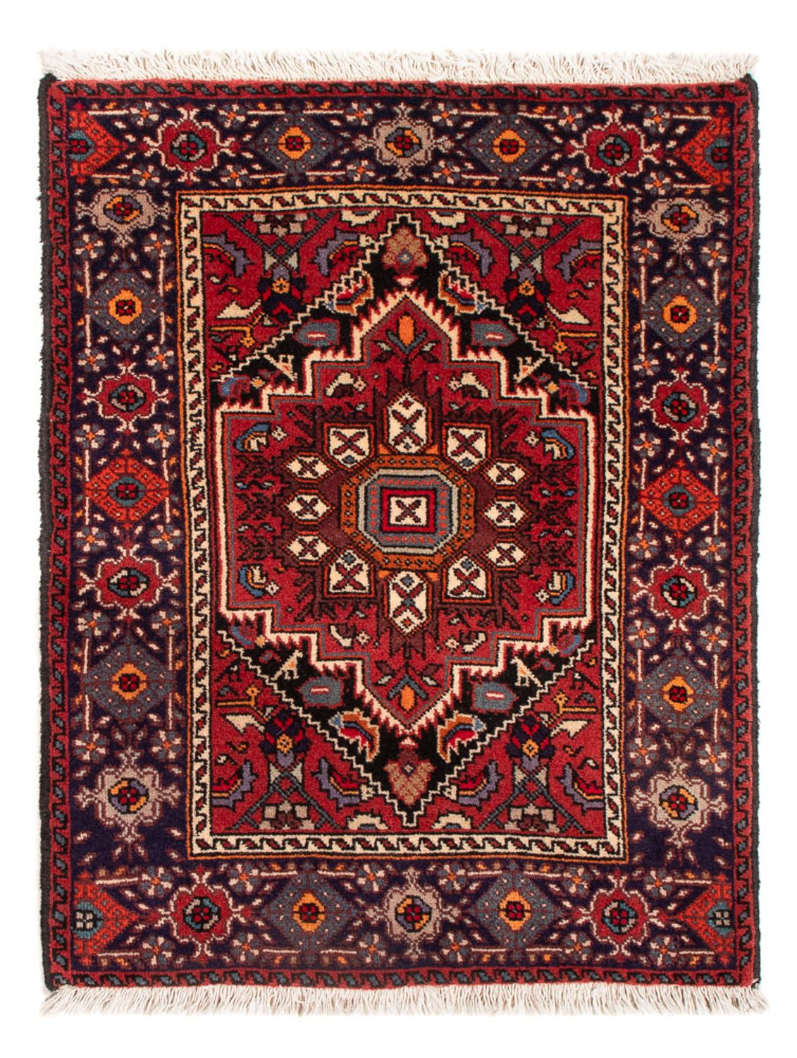 Tapis persan - Nomadic - 60 x 40 cm - rouge