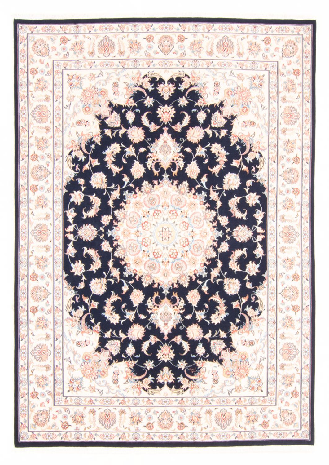 Tapis persan - Tabriz - Royal - 235 x 170 cm - bleu foncé