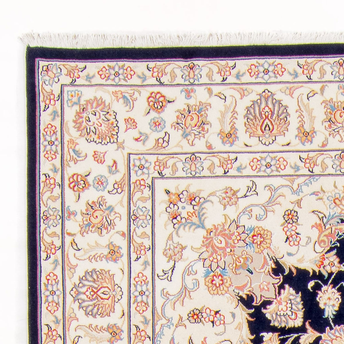 Tapis persan - Tabriz - Royal - 235 x 170 cm - bleu foncé