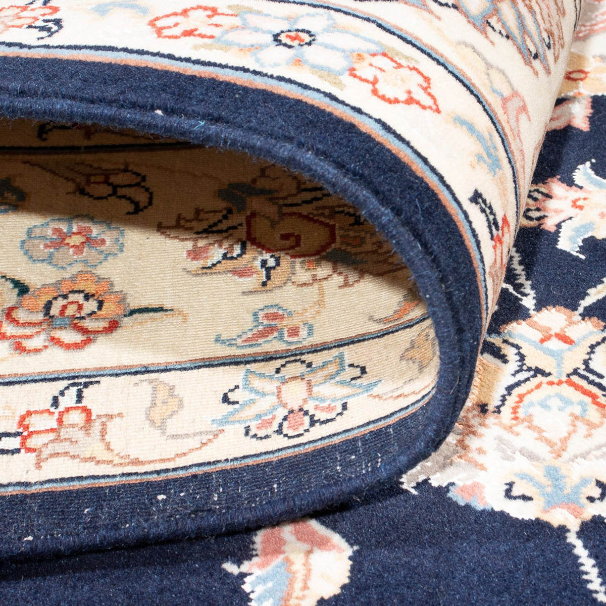 Tapis persan - Tabriz - Royal - 235 x 170 cm - bleu foncé