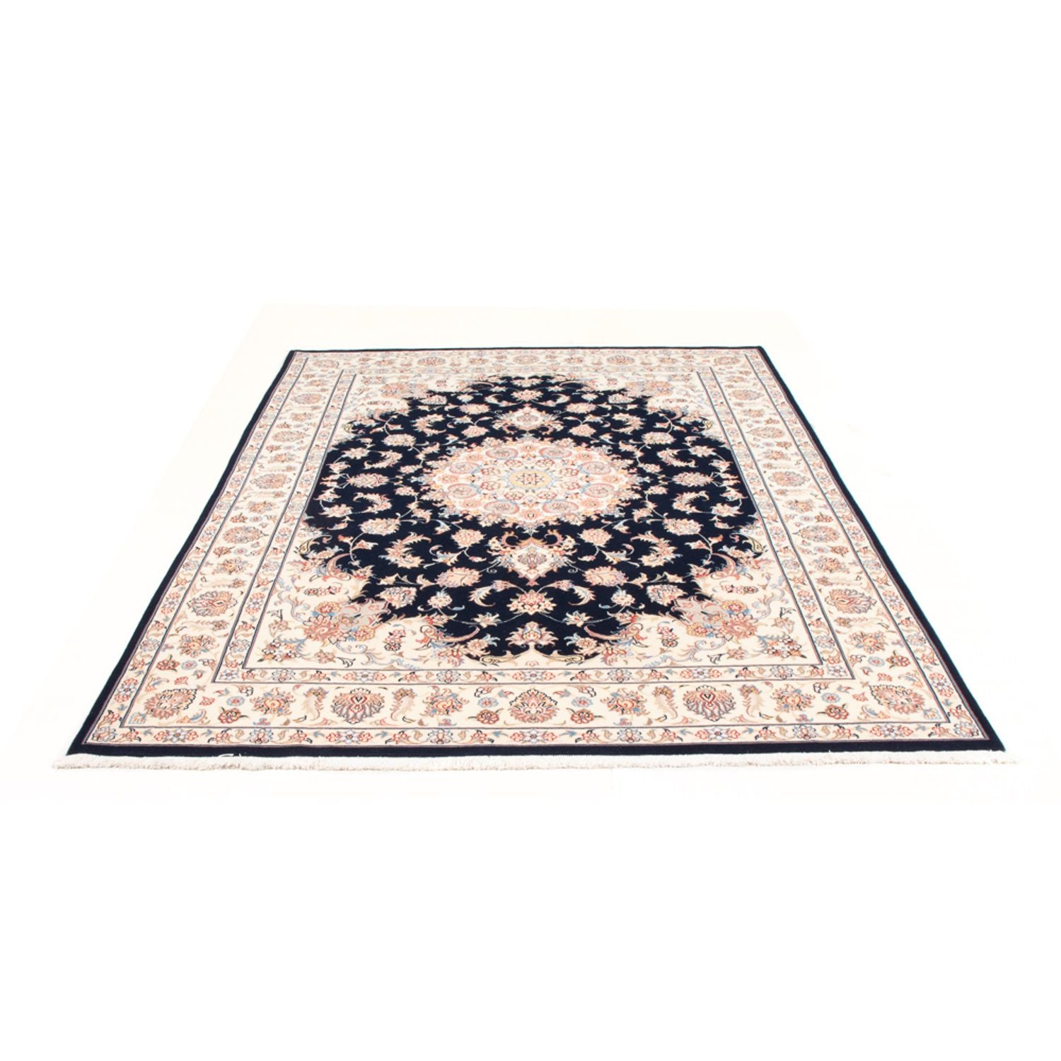 Tapis persan - Tabriz - Royal - 235 x 170 cm - bleu foncé