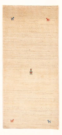 Tapis Gabbeh - Persan - 171 x 82 cm - crème
