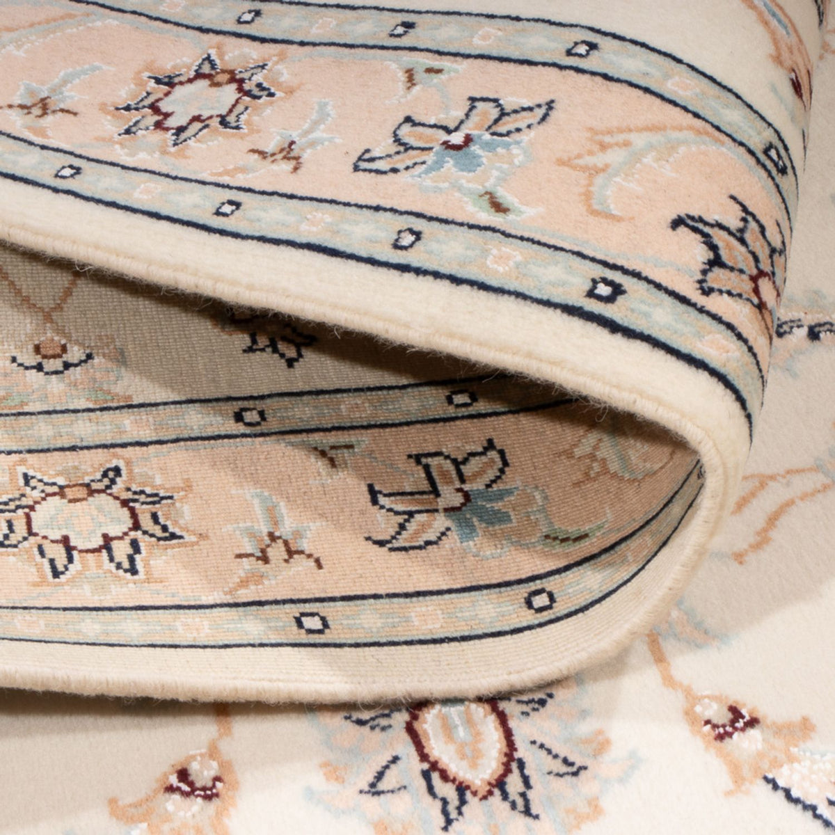 Tapis persan - Nain - Premium - 118 x 80 cm - crème