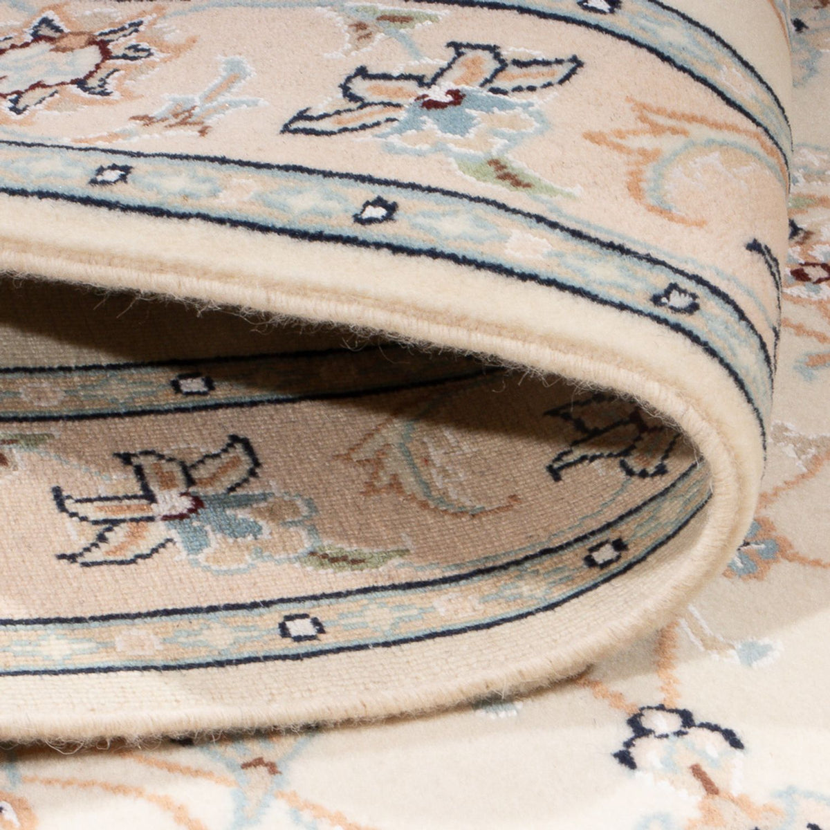 Tapis persan - Nain - Premium - 122 x 82 cm - crème