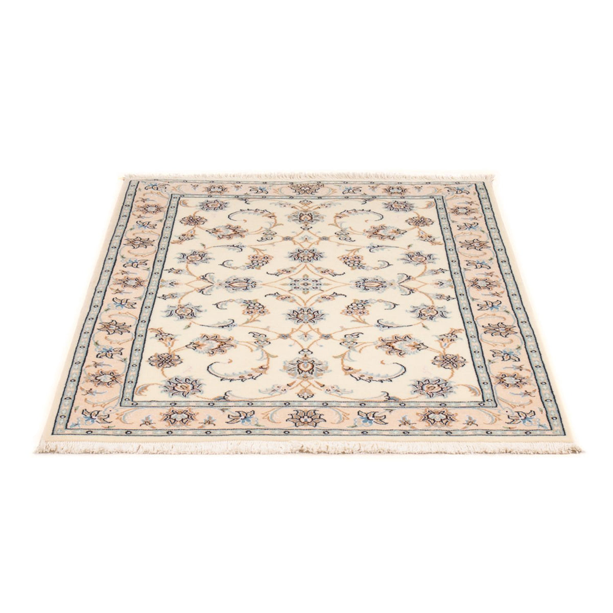 Tapis persan - Nain - Premium - 122 x 82 cm - crème