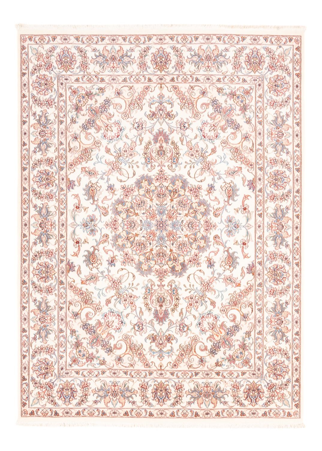 Tapis persan - Tabriz - 201 x 148 cm - crème