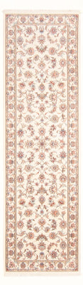 Tapis de couloir Tapis persan - Tabriz - Royal - 296 x 86 cm - crème