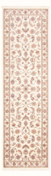 Tapis de couloir Tapis persan - Tabriz - Royal - 296 x 86 cm - crème