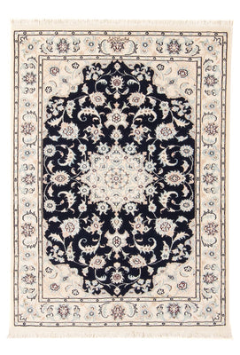 Tapis persan - Nain - Premium - 123 x 80 cm - bleu foncé
