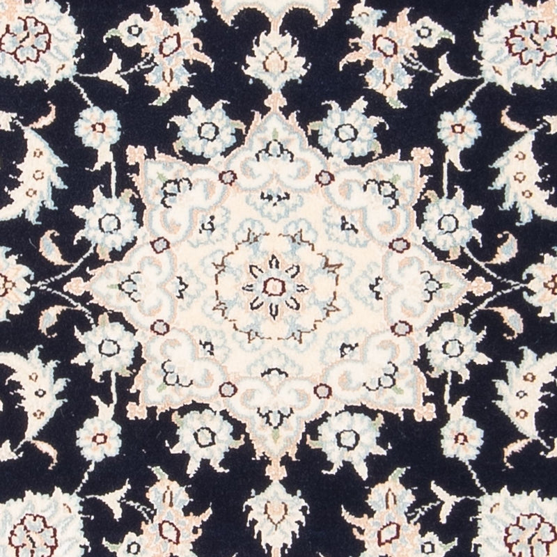 Tapis persan - Nain - Premium - 123 x 80 cm - bleu foncé