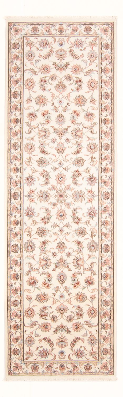 Tapis de couloir Tapis persan - Tabriz - Royal - 295 x 89 cm - crème