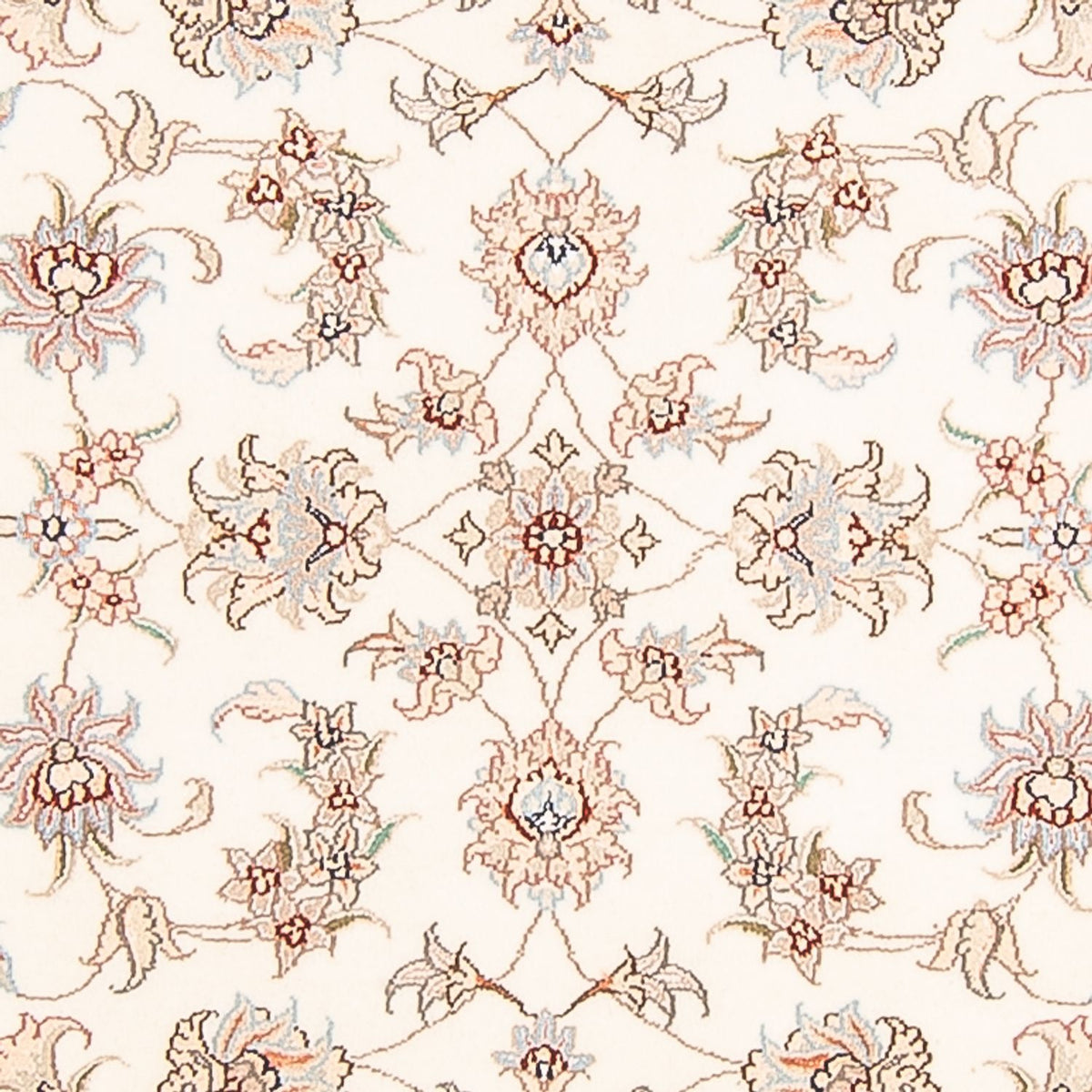 Tapis de couloir Tapis persan - Tabriz - Royal - 294 x 89 cm - crème