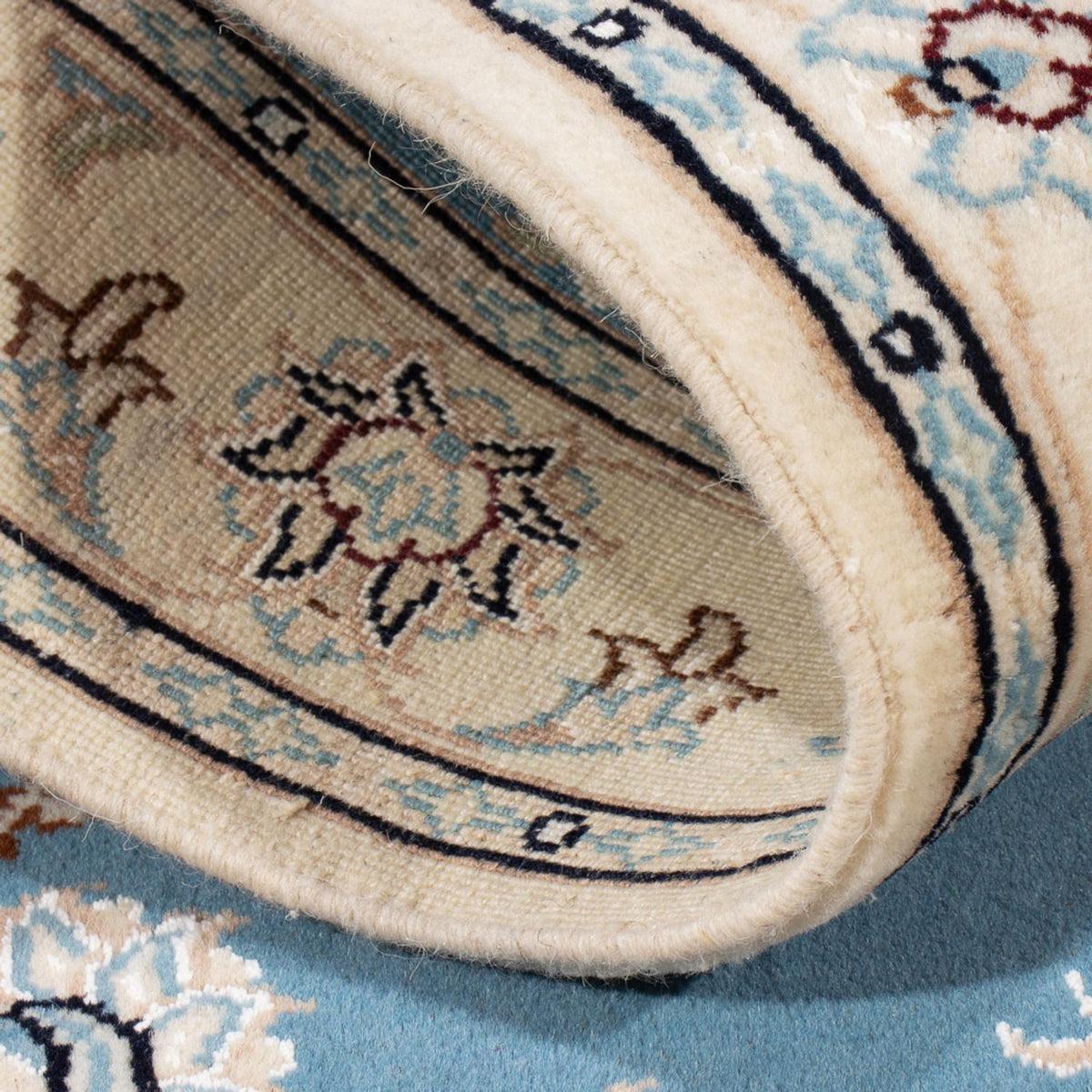 Tapis persan - Nain - Premium - 120 x 80 cm - bleu clair