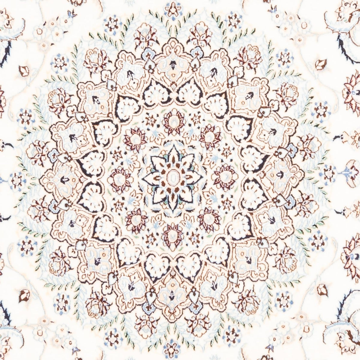Tapis persan - Nain - Premium - 255 x 204 cm - crème