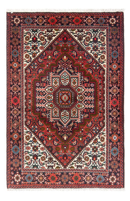Tapis persan - Nomadic - 124 x 77 cm - rouge foncé