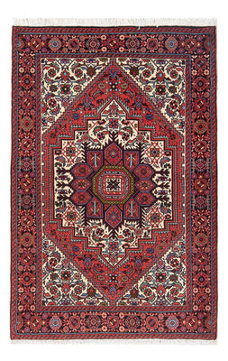 Tapis persan - Nomadic - 123 x 82 cm - rouge foncé